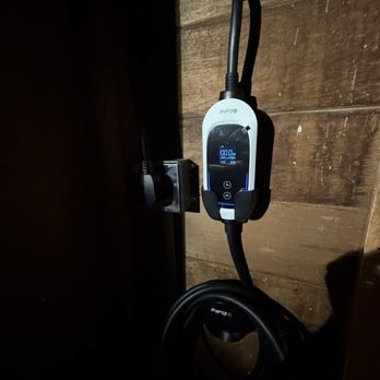 Superior Electrical Solutions - Picture of the EV Charger's outlet and service cable - Electricians Near Me