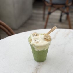 Banana pudding matcha