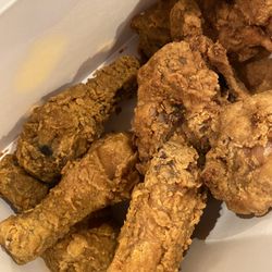 Krispy Krucchy Chicken - 20pc Chicken Meal.  No breast or wings at all
