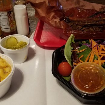 Cooper's Old Time Pit Bar-B-Que - Beef rib, salad, bacon jalepeno mac and cheese. - Barbeque Near Me - Austin, Texas
