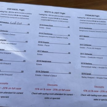 Story Winery - Flight menu - Wineries Near Me - Plymouth, California Story Winery - Flight menu - Wineries Near Me - Plymouth, California