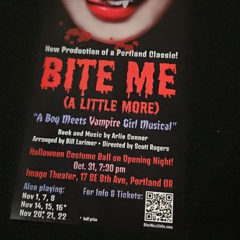 Imago Theatre - 11/21/2025 - Bite Me A Little More Musical - Performing Arts Near Me - Portland, Oregon Imago Theatre - 11/21/2025 - Bite Me A Little More Musical - Performing Arts Near Me - Portland, Oregon