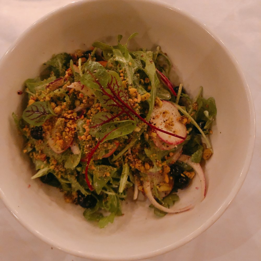 Bistro Campagne - Peach Salad - French Near Me - Chicago, Illinois Bistro Campagne - Peach Salad - French Near Me - Chicago, Illinois