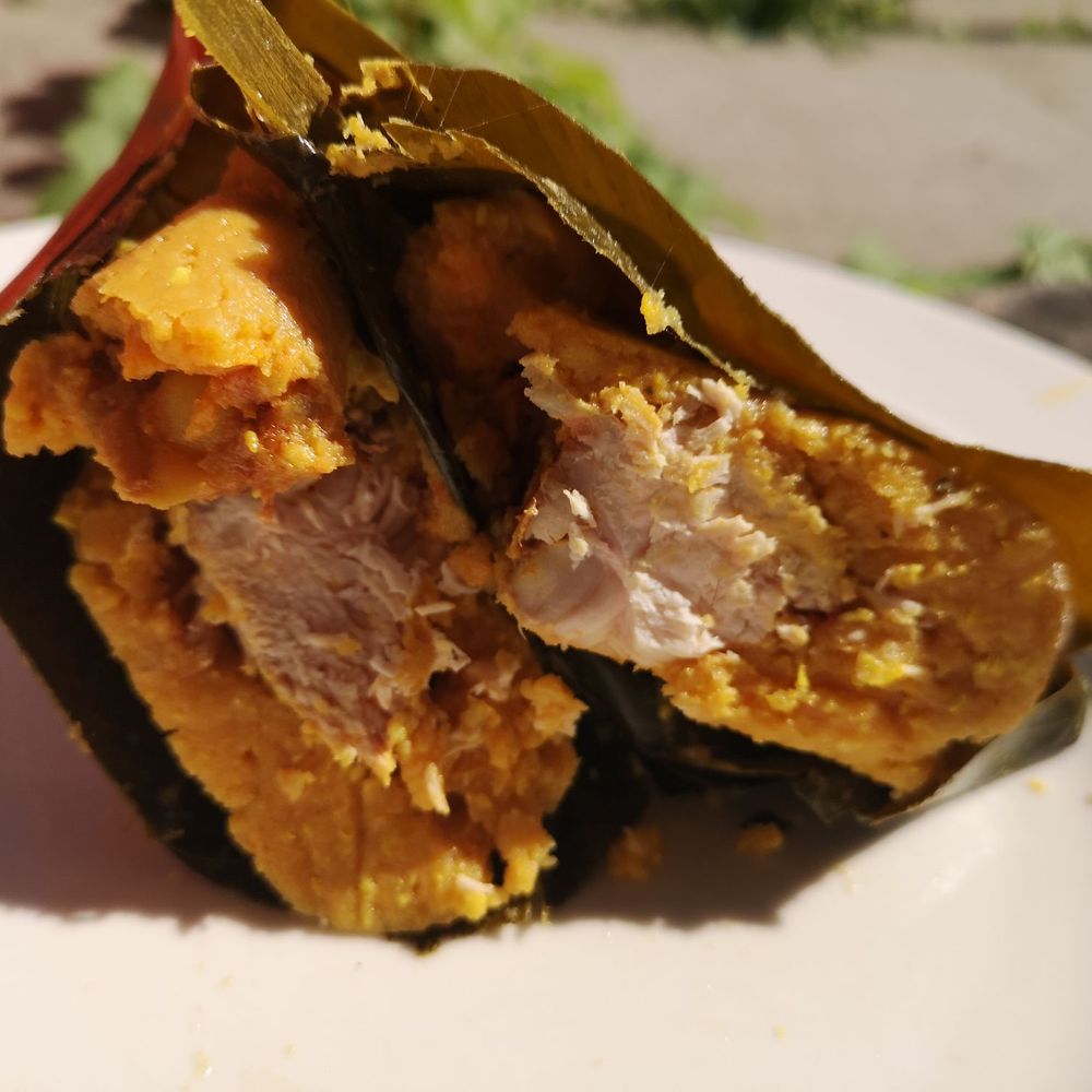 Latin Taste - Inside a chicken tamales - Latin American Near Me - Toronto, Ontario
