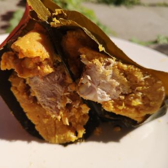 Latin Taste - Inside a chicken tamales - Latin American Near Me - Toronto, Ontario