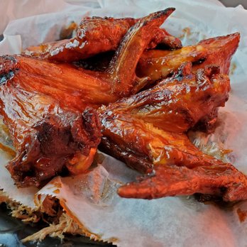 The Pedalin' Pig BBQ - "The Hog" which includes 2 ribs, 2 wings, chopped pulled pork, 3 sides. $21 (wait time 25 min, but came out cold). Meh! - Barbeque Near Me - Blowing Rock, North Carolina The Pedalin' Pig BBQ - "The Hog" which includes 2 ribs, 2 wings, chopped pulled pork, 3 sides. $21 (wait time 25 min, but came out cold). Meh! - Barbeque Near Me - Blowing Rock, North Carolina
