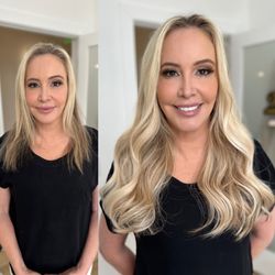 Janelle Danbe - Real OC Housewife Shannon Storms Beador wearing Keratin Individual hair extensions.