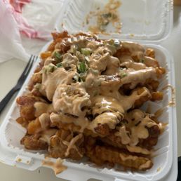 Orange chicken fries