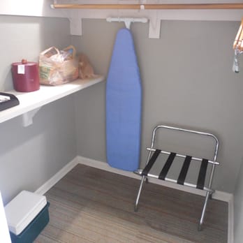 Mountain Creek Inn - Large, walk-in closet with lots of storage but showing the original 1950's origins of the hotel. - Hotels Near Me - Pine Mountain, Georgia