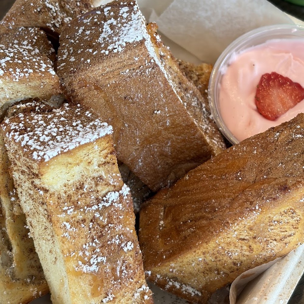 Auria Coffee - Honey butter toast sticks with strawberry cream - Desserts Near Me - Buena Park, California