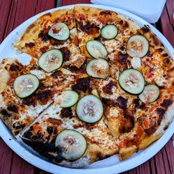 The Wild Garlic Pizza - The Hot Chix Summer. Nashville Hot Chicken Pizza. Phenomenal!!