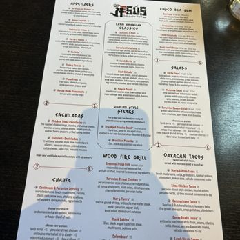 Jesús Latin Grill - Drink Menu - Latin American Near Me - Mishawaka, Indiana