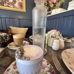 Dirty lavender latte