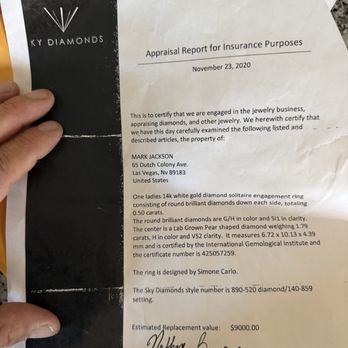 Sky Diamonds - What they said that diamonds was worth. And a year later, it went down $4200 - Jewelry Near Me - Las Vegas, Nevada Sky Diamonds - What they said that diamonds was worth. And a year later, it went down $4200 - Jewelry Near Me - Las Vegas, Nevada