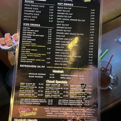 Cloud Hookah Lounge & Grill - Menu pt.2