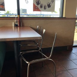 This is what passes for "chairs" at this A&W! This is what passes for "chairs" at this A&W!
