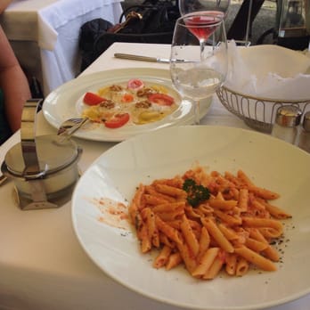La Punta - The Chef Penne and Ricotta Ravioli with walnuts and cream sauce. - Wine Bars Near Me - Bellagio, Colorado