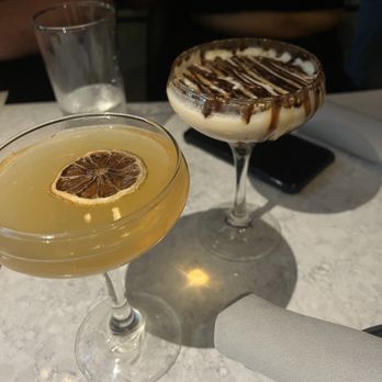 Bar Cicchetti - Side car slinger & Carmel espresso martini - New American Near Me - Oklahoma City, Oklahoma