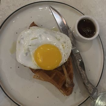 Sugarcane - Duck and waffle with an egg on top. - Cocktail Bars Near Me - Las Vegas, Nevada