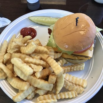 Prop Blast Cafe - Double burger with fries. - Breakfast & Brunch Near Me - Coldwater, Michigan