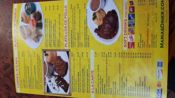 Menu photo 6 Maria's Diner Groves, TX