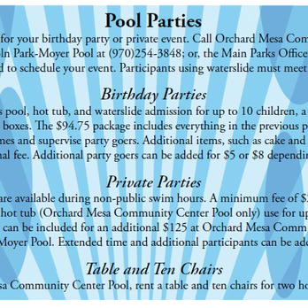 Lincoln Park-Moyer Pool - City of Grand Junction Public Swimming Pool and Water Slide - Swimming Pools Near Me - Grand Junction, Colorado