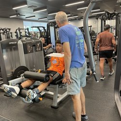 Nir Family YMCA - My grandson getting certified so he uses the equipment a proper getting ready for football season