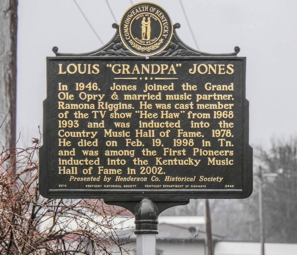 GRANDPA JONES HISTORICAL MARKER Updated October 2024 15985 KY136