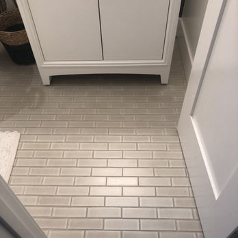 DLT Remodeling  - Hall bathroom floor - Tiling Near Me