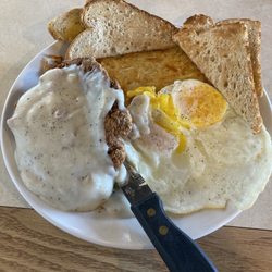Shoemaker's Travel Center - Chicken Fried Steak and Eggs