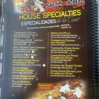 Salsa & Beer - Here is the menu I took in 8/15/25, there are holes in the menu where the prices were. - Mexican Near Me - Van Nuys, California Salsa & Beer - Here is the menu I took in 8/15/25, there are holes in the menu where the prices were. - Mexican Near Me - Van Nuys, California
