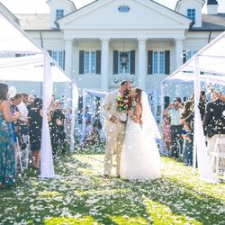 Cosmos Event Rentals - Draping over my wedding ceremony.