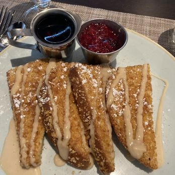 lāk - Gluten-free Cornflake French Toast with bacon! - New American Near Me - Columbia, Maryland lāk - Gluten-free Cornflake French Toast with bacon! - New American Near Me - Columbia, Maryland