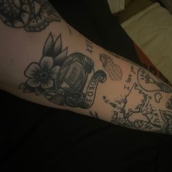 Artist At Large - He personalizes tattoos for everyone. He won't tattoo anything on 2 people!