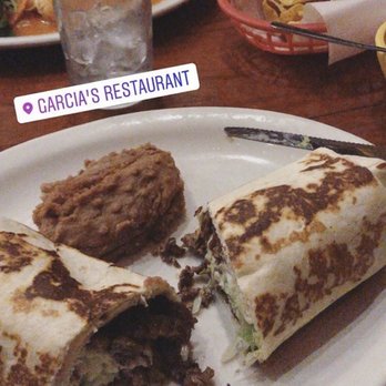 Garcia's Restaurant - Steak burrito (baked) - Mexican Near Me - Chicago, Illinois Garcia's Restaurant - Steak burrito (baked) - Mexican Near Me - Chicago, Illinois