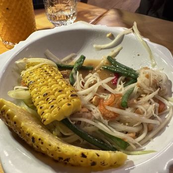 KRAAM Thai - Grilled Sweet Corn and Papaya Salad - Thai Near Me - New York, New York KRAAM Thai - Grilled Sweet Corn and Papaya Salad - Thai Near Me - New York, New York