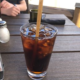 Unsweetened tea. Nice and strong