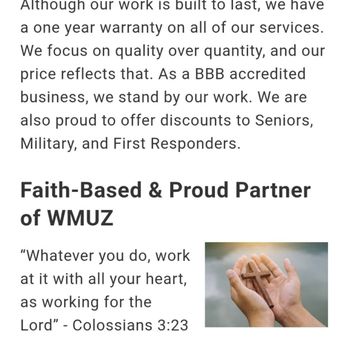 Resurrection Brick - Competitive Prices and He matched another estimate I had. They are Accredited to BB and warranty on workmanship!  9/18/2025 - Masonry/Concrete Near Me - Warren, Michigan