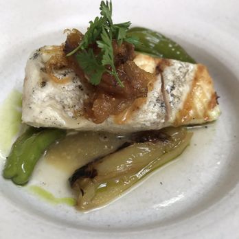 Mägo - Halibut, shishitos , fig and walnut 4/5 - Colombian Near Me - Oakland, California Mägo - Halibut, shishitos , fig and walnut 4/5 - Colombian Near Me - Oakland, California