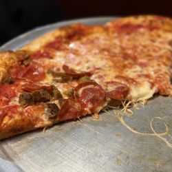 Pizza Carousel - Half cheese half meat pizza