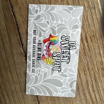 Da Sweet Spot - The business card - Shaved Snow Near Me - Kihei, Hawaii Da Sweet Spot - The business card - Shaved Snow Near Me - Kihei, Hawaii
