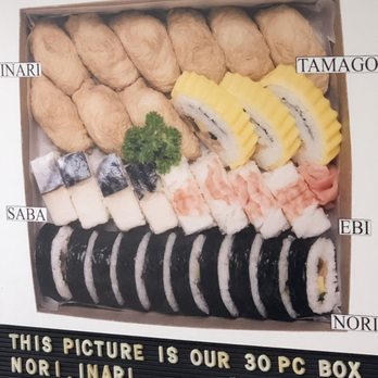 Sakae Sushi - Pic of a 30 piece box - Japanese Near Me - Gardena, California Sakae Sushi - Pic of a 30 piece box - Japanese Near Me - Gardena, California