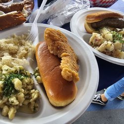 Chicken Schnitzel & Bratwurst plate