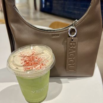 Capital One Café - Matcha with strawberry cold foam - Banks & Credit Unions Near Me - Scottsdale, Arizona