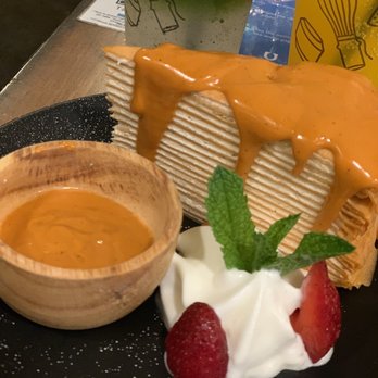 U :Dessert Story - Thai tea crepe cake - Desserts Near Me - Berkeley, California U :Dessert Story - Thai tea crepe cake - Desserts Near Me - Berkeley, California