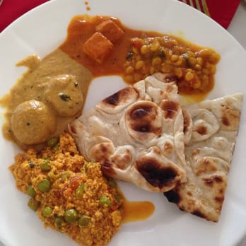 Rasoi II Restaurant - I don't know what the name of any of those are except the Naan. But everything on this plate was delicious! - Indian Near Me - Woodbridge Township, New Jersey Rasoi II Restaurant - I don't know what the name of any of those are except the Naan. But everything on this plate was delicious! - Indian Near Me - Woodbridge Township, New Jersey