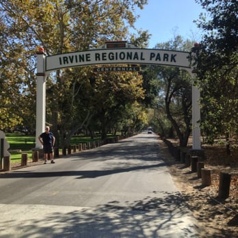 Irvine Regional Park - Irvine Park Original Entrance sign. Taken in the morning on 11/9/2013. - Parks Near Me - Orange, California