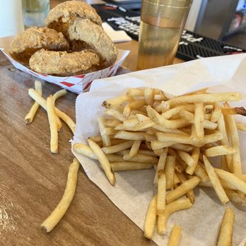 Sun Cattle - Fries, Onion Rings, Deluxe cheeseburger with onions and a fried egg!! - Burgers Near Me - Oklahoma City, Oklahoma Sun Cattle - Fries, Onion Rings, Deluxe cheeseburger with onions and a fried egg!! - Burgers Near Me - Oklahoma City, Oklahoma