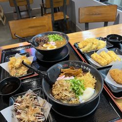 HIRO Ramen & Udon - U6. Tempura Curry-Udon U4. Nikutama Sauce Udon Y1. Takoyaki M6. Potato Croquette M7. Pumpkin Tempura M8. Tamago Tempura