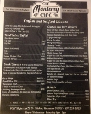 Menu photo 3 Ole Monterey Cafe Michie, TN Menu photo 3 Ole Monterey Cafe Michie, TN